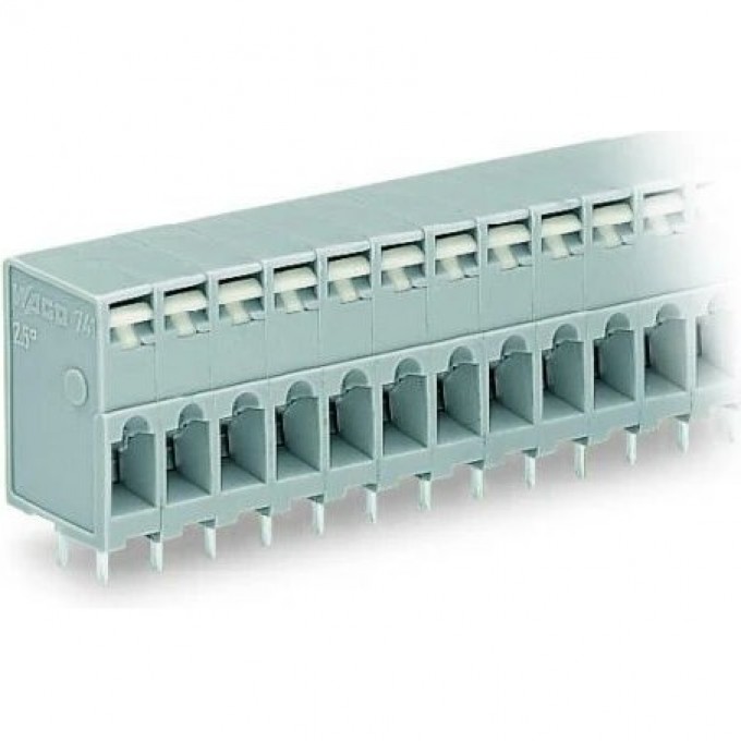 Клемма на печатную плату нажимная WAGO CAGE CLAMP® 4-полюсная шаг 5 мм 1119294
