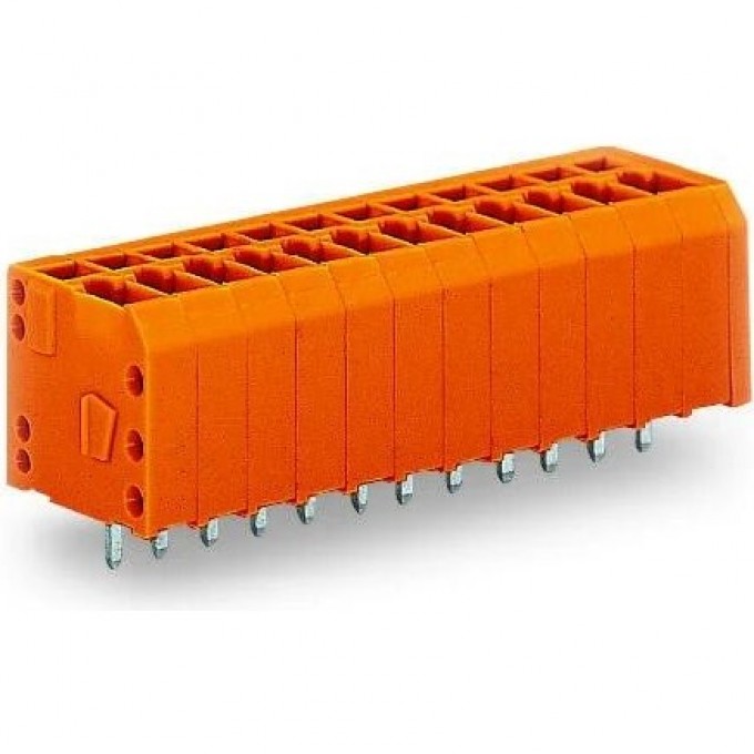 Клемма на печатную плату WAGO CAGE CLAMP® 9-полюсная шаг 3.81 мм оранжевая 1119334