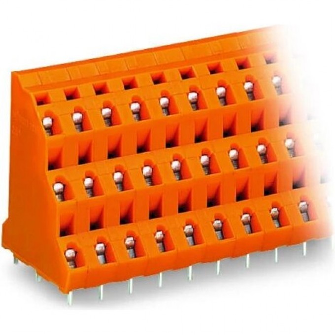 Трехуровневая клемма на печатную плату WAGO CAGE CLAMP® 2,5 мм, шаг 7,62 мм, 3 x 6-полюсов 1119350