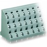 Трехуровневая клемма на печатную плату WAGO CAGE CLAMP® шаг контактов 10 мм 3 x 3-полюсов 1119376