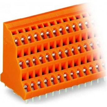 Трехуровневая клемма на печатную плату WAGO CAGE CLAMP® 2,5 мм шаг 5,08 мм 3 x 24-полюсов 1119381 Трехуровневая клемма на печатную плату WAGO CAGE CLAMP® 2,5 мм шаг 5,08 мм 3 x 24-полюсов 1119381
