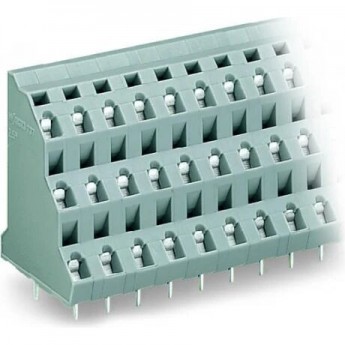 Трехуровневая клемма на печатную плату WAGO CAGE CLAMP® 3 x 8-полюсов шаг 7.5 мм 1119395 Трехуровневая клемма на печатную плату WAGO CAGE CLAMP® 3 x 8-полюсов шаг 7.5 мм 1119395