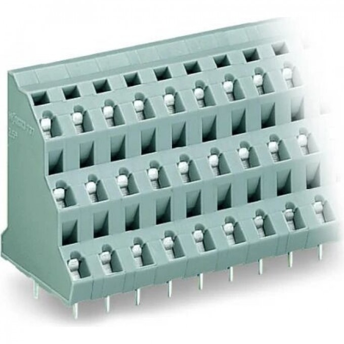 Трехуровневая клемма на печатную плату WAGO CAGE CLAMP® 3 x 8-полюсов шаг 7.5 мм 1119395