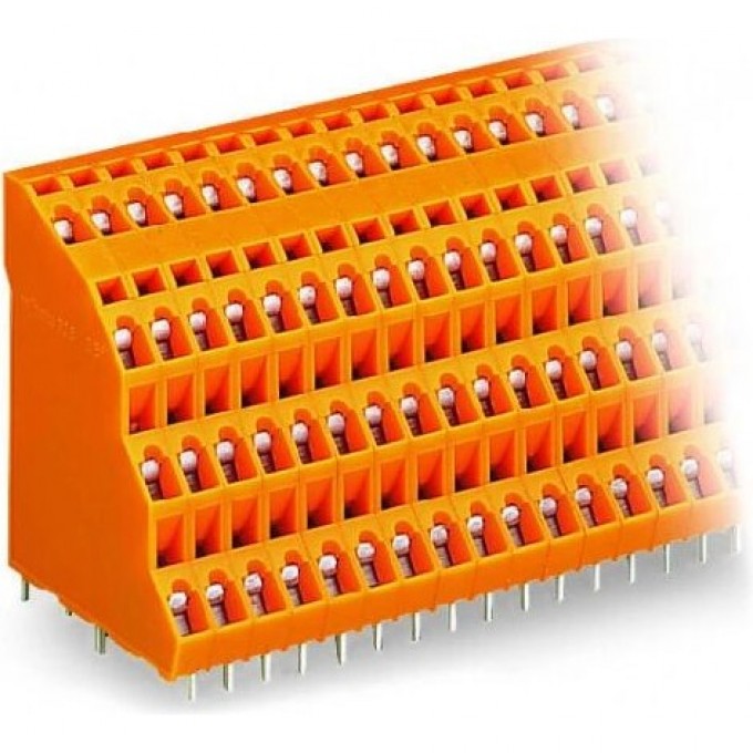 Клемма на печатную плату WAGO CAGE CLAMP® четырехуровневая 4x12-полюсов шаг 5.08 мм 1119426
