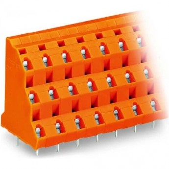 Трехуровневая клемма на печатную плату WAGO CAGE CLAMP® 3 x 6-полюсов шаг 10.16 мм 1119458 Трехуровневая клемма на печатную плату WAGO CAGE CLAMP® 3 x 6-полюсов шаг 10.16 мм 1119458
