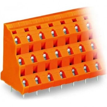 Трехуровневая клемма на печатную плату WAGO CAGE CLAMP® шаг 10.16 мм 3 x 4-полюса 1119459 Трехуровневая клемма на печатную плату WAGO CAGE CLAMP® шаг 10.16 мм 3 x 4-полюса 1119459