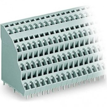 Четырехуровневая клемма на печатную плату WAGO CAGE CLAMP® шаг 5 мм 4x8-полюсов 1119477 Четырехуровневая клемма на печатную плату WAGO CAGE CLAMP® шаг 5 мм 4x8-полюсов 1119477