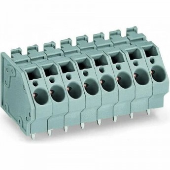 Клемма на печатную плату WAGO CAGE CLAMP® 2-полюсная шаг 7.5 мм 1119562 Клемма на печатную плату WAGO CAGE CLAMP® 2-полюсная шаг 7.5 мм 1119562