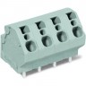 Клемма на печатную плату WAGO CAGE CLAMP® 4-полюсная шаг 7.5 мм 4 мм 1119568