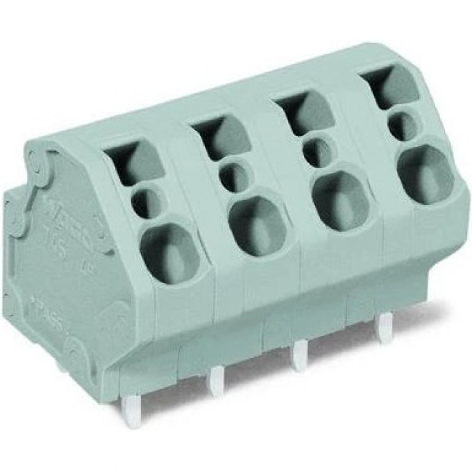Клемма на печатную плату WAGO CAGE CLAMP® 2-полюсная шаг 7.5 мм 4.00 мм серая 1119570