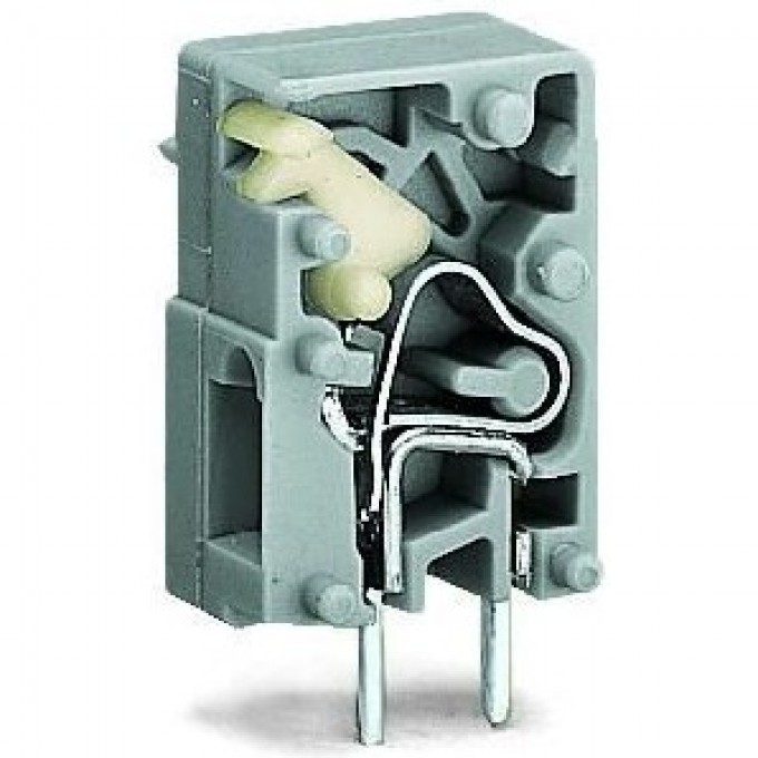Наборная клемма на печатную плату WAGO CAGE CLAMP® 2,5 мм нажимная кнопка шаг 7,5 мм 1-полюсная 1119693
