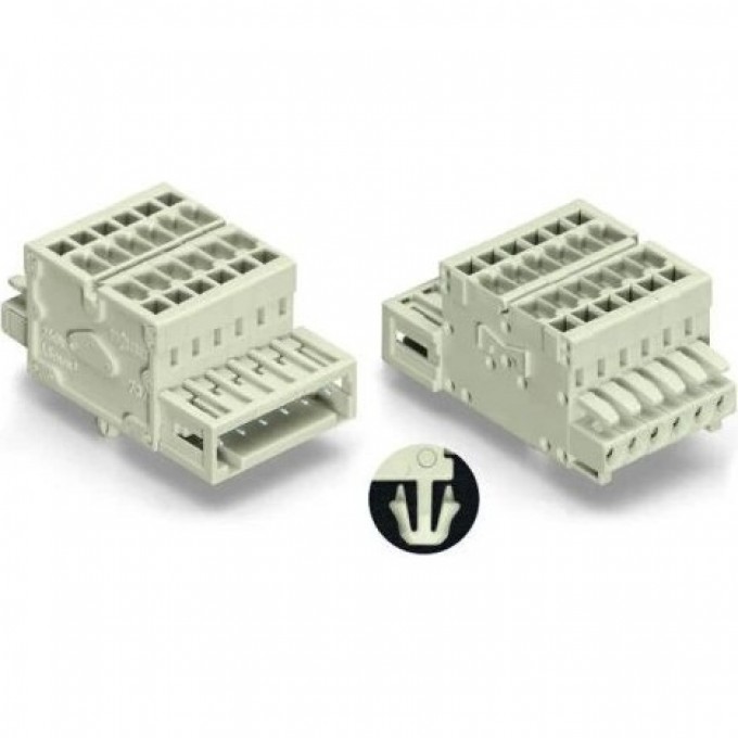 Клеммная колодка WAGO MCS MINI 7-полюсная с защитой от неправильного подсоединения шаг 3.5 мм 1119880