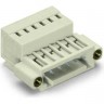 Вилка 1-проводная WAGO MCS MINI 3-полюсная с защитой от неправильного подсоединения, резьбовой фланец 1.5, шаг контактов 3.5 мм 1120017