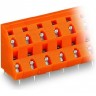 Двухуровневая клемма на печатную плату WAGO CAGE CLAMP® шаг 10.16 мм 2x2-полюса 1120121