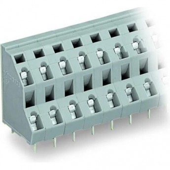Двухуровневая клемма на печатную плату WAGO CAGE CLAMP® шаг 7.5 мм 2x3-полюса 1120135 Двухуровневая клемма на печатную плату WAGO CAGE CLAMP® шаг 7.5 мм 2x3-полюса 1120135