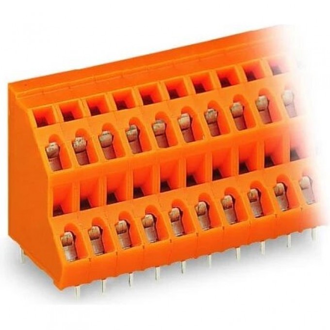 Двухуровневая клемма на печатную плату WAGO CAGE CLAMP® 2x24-полюсов шаг 5.08 мм 1120137