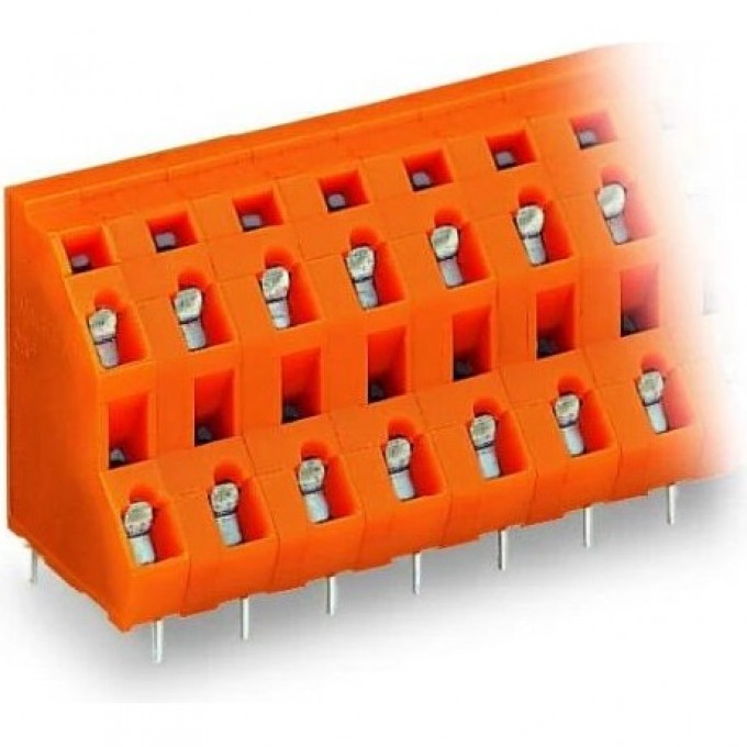 Двухуровневая клемма на печатную плату WAGO CAGE CLAMP® 2x4-полюсов шаг 7.62 мм 1120146