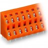 Двухуровневая клемма на печатную плату WAGO CAGE CLAMP® 2x4-полюсов шаг 7.62 мм 1120146