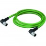 Кабель Ethernet Profinet WAGO D-кодирование M12 угловой 10 м 1120387
