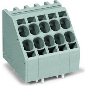 Клеммы для печатных плат WAGO Push-in CAGE CLAMP® 2-проводные 8-полюсные шаг 7.5 мм 10 мм 1120879