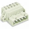1-проводная вилка WAGO MCS MIDI с защитой от неправильного подсоединения, 3-полюсная, шаг 5 мм 1121374