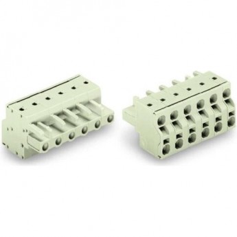 Розетка 2-проводная WAGO MCS MIDI 5-полюсная шаг 7.5 мм с защитой от неправильного подсоединения 1121510 Розетка 2-проводная WAGO MCS MIDI 5-полюсная шаг 7.5 мм с защитой от неправильного подсоединения 1121510