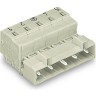 Вилка 1-проводная WAGO MCS MIDI с заземляющим контактом, шаг 7.5 мм, 3-полюсная 1123148