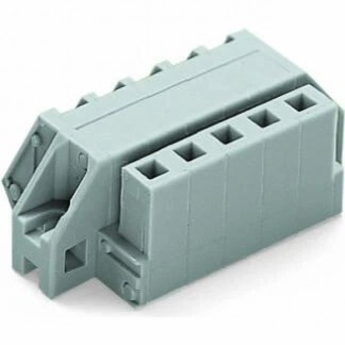 1-проводниковая угловая розетка WAGO MCS MIDI Classic 16-пол. шаг контактов 5 мм 1123282