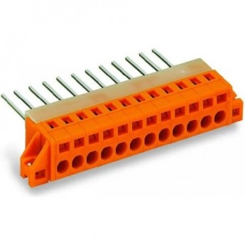Проходные клеммы WAGO CAGE CLAMP® 10-полюсные шаг 5.08 мм 1123333