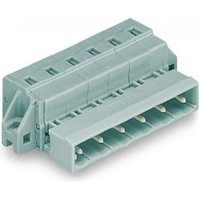 Вилка 1-проводная зажимное кольцо WAGO MCS MIDI Classic 12-полюсная шаг 2.5 мм 1123366