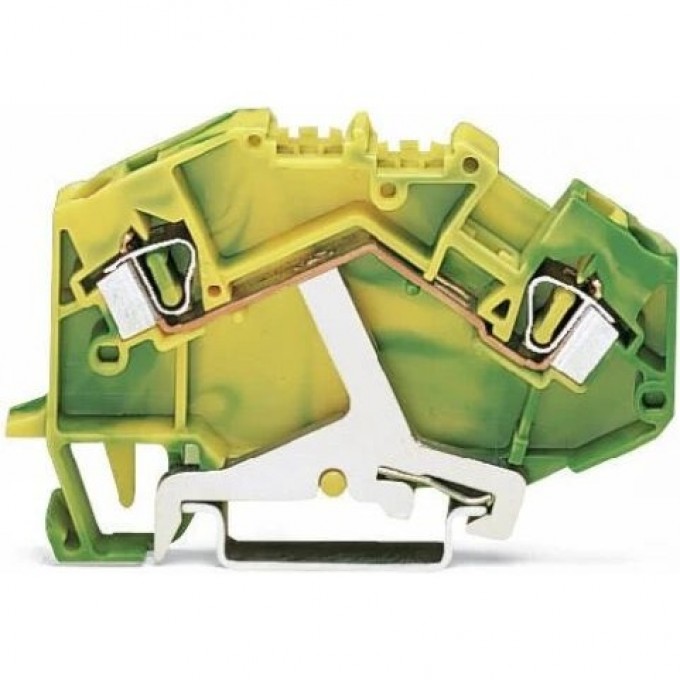 Клемма заземления WAGO TOPJOB Classic 2-проводная CAGE CLAMP® 4 мм для DIN-рейки 1124366