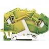 Клемма заземления WAGO TOPJOB Classic 2-проводная CAGE CLAMP® 4 мм для DIN-рейки 1124366
