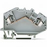 Клеммы проходные 2-проводные WAGO TOPJOB Classic для DIN-рейки 35x15 и 35x7.5 CAGE CLAMP 4 мм серые 1124369