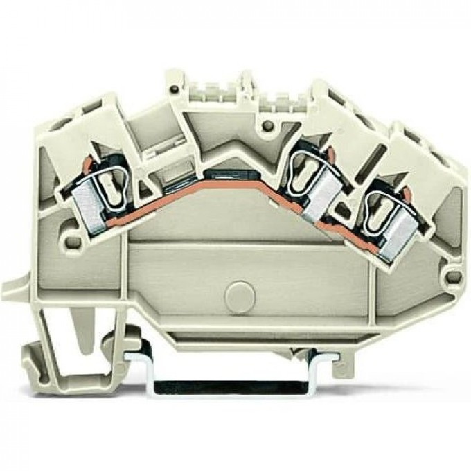 Клеммы проходные 3-проводные WAGO TOPJOB Classic 2.5 мм для DIN-рейки Ex e II 1124375