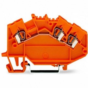 Клеммы проходные 3-проводные WAGO TOPJOB Classic 2.5 мм оранжевые для DIN-рейки CAGE CLAMP® 1124377 Клеммы проходные 3-проводные WAGO TOPJOB Classic 2.5 мм оранжевые для DIN-рейки CAGE CLAMP® 1124377