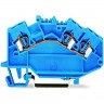 Клеммы проходные 3-проводные WAGO TOPJOB Classic 2.5 мм для Ex i, синие 1124378