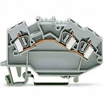 Клеммы проходные 3-проводные WAGO TOPJOB Classic 4 мм Ex e II для DIN-рейки 1124458 Клеммы проходные 3-проводные WAGO TOPJOB Classic 4 мм Ex e II для DIN-рейки 1124458