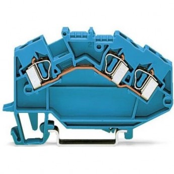 Клеммы проходные 3-проводные WAGO TOPJOB Classic 4 мм для Ex i на DIN-рейку 1124461 Клеммы проходные 3-проводные WAGO TOPJOB Classic 4 мм для Ex i на DIN-рейку 1124461