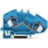 Проходные клеммы WAGO TOPJOB Classic 2-проводные 16 мм для DIN-рейки CAGE CLAMP® синие 1124478