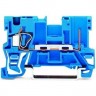 Клеммы базовые 1-проводные WAGO X-COM CAGE CLAMP® для DIN-рейки 35x15 и 35x7.5, 4 мм, синие 1126514