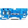Базовые клеммы WAGO X-COM 2-проводные для DIN-рейки 35x15 и 35x7.5 мм 4 мм CAGE CLAMP синие 1126563