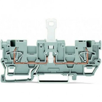 Базовые клеммы с размыкателем WAGO X-COM для DIN-рейки 35 мм, 4 мм CAGE CLAMP®, серые 1126622 Базовые клеммы с размыкателем WAGO X-COM для DIN-рейки 35 мм, 4 мм CAGE CLAMP®, серые 1126622