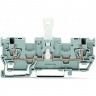 Базовые клеммы с размыкателем WAGO X-COM для DIN-рейки 35 мм, 4 мм CAGE CLAMP®, серые 1126622