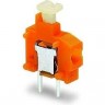 Наборная клемма на печатную плату WAGO Push-in CAGE CLAMP® 1,5 мм, шаг 3,81 мм, 1-полюсная, черная 1129770