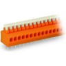 Клемма на печатную плату WAGO Push-in CAGE CLAMP® 4-полюсная шаг 3.81 мм оранжевая 1129948