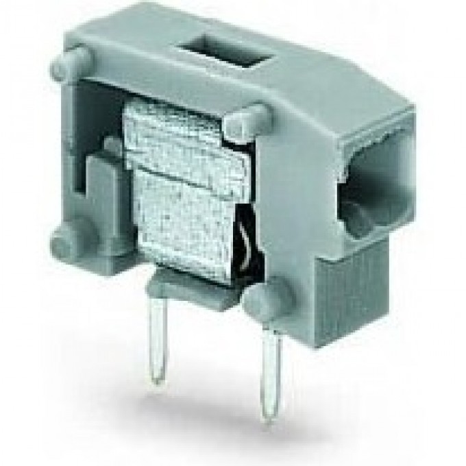 Наборная 2-проводная клемма на печатную плату WAGO PUSH WIRE® шаг 5/5.08 мм 0.75 мм 1129984