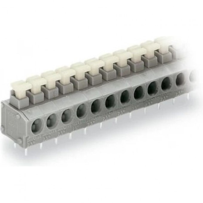 Клемма на печатную плату WAGO Push-in CAGE CLAMP® 9-пол. шаг 5/5.08 мм 1130002