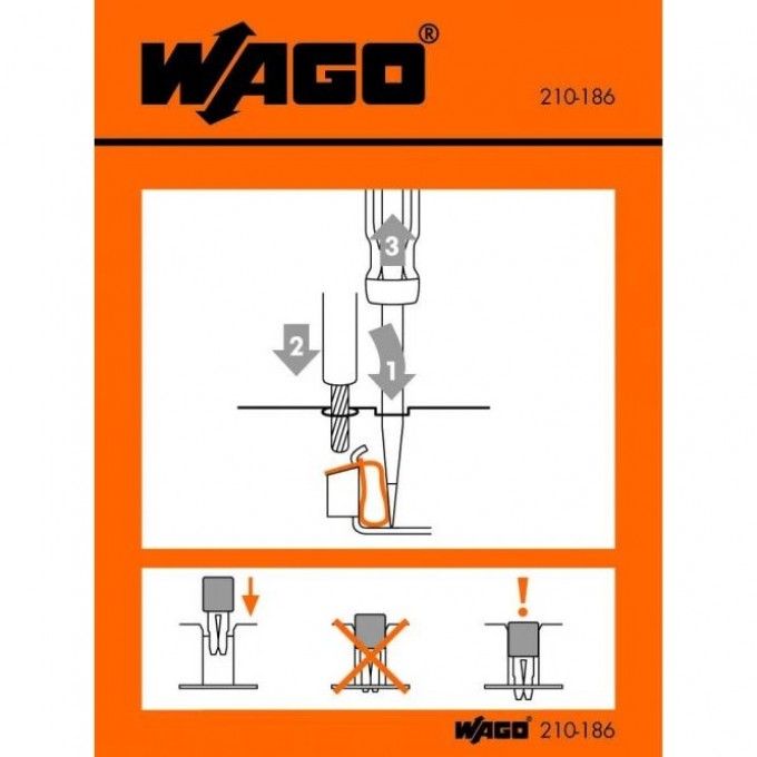 Наклейки для инструкции клемм WAGO Серия 1130267
