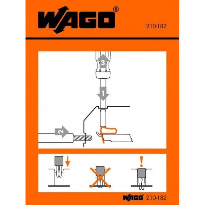 Наклейки для инструкции клемм WAGO Серия 1130269