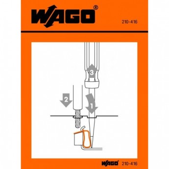 Наклейки для инструкции по использованию CAGE CLAMP® универсальные Wago 1130459 Наклейки для инструкции по использованию CAGE CLAMP® универсальные Wago 1130459